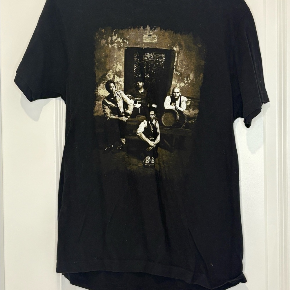 Coldplay Black Graphic Band T-Shirt